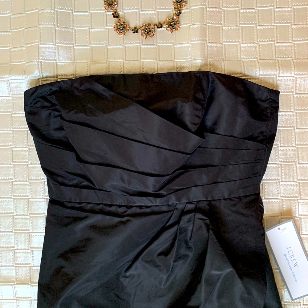 J crew black short cocktail dress